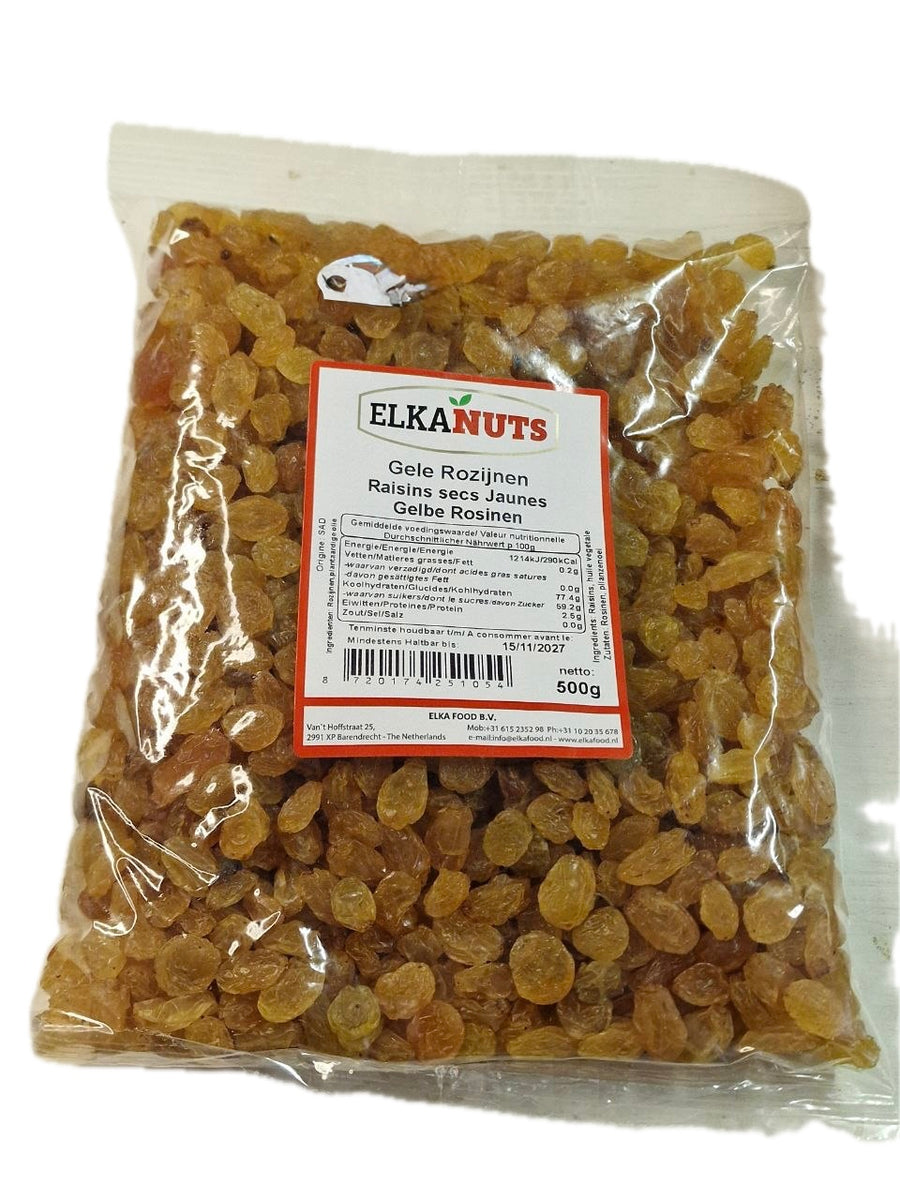 Gele Rozijnen ELKANUTS 500g