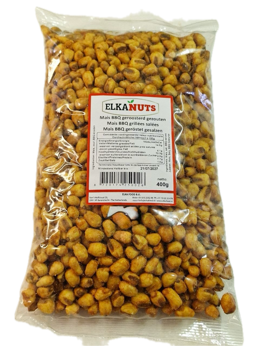 Mais BBQ geroosterd gezouten ELKANUTS