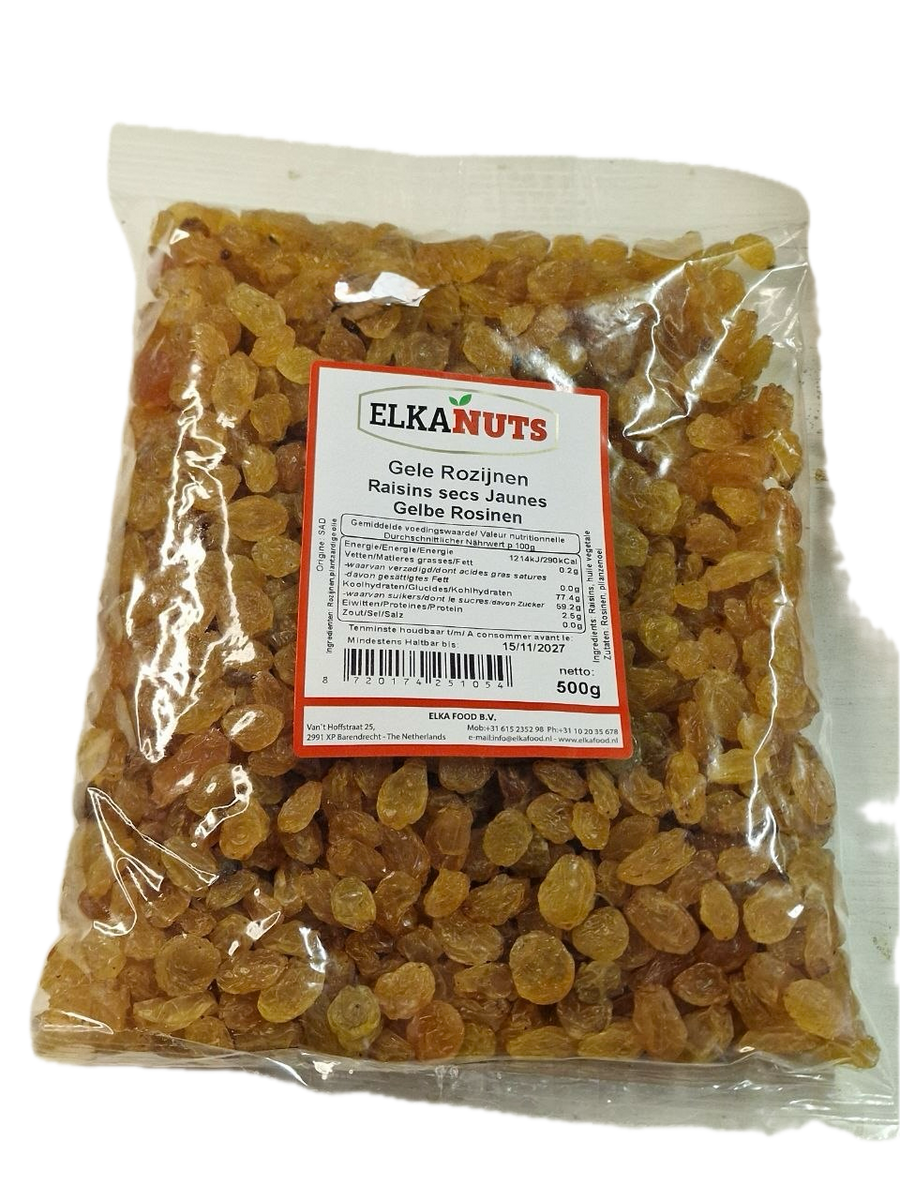 Gele Rozijnen ELKANUTS 500g