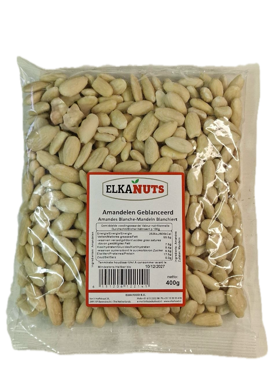 Amandelen Geblanceerd ELKANUTS 400g