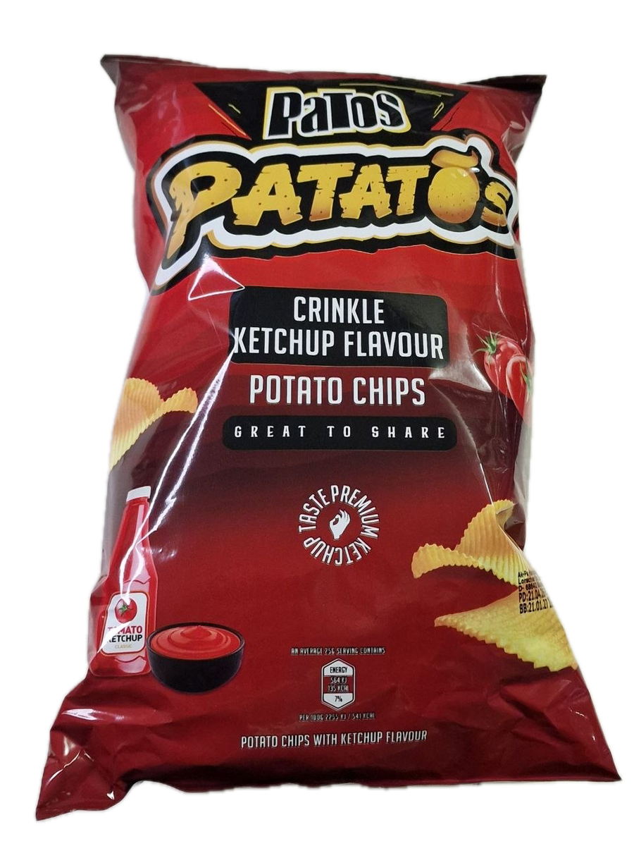 Patos CRINKLE
ETCHUP FLAVOUR 100g