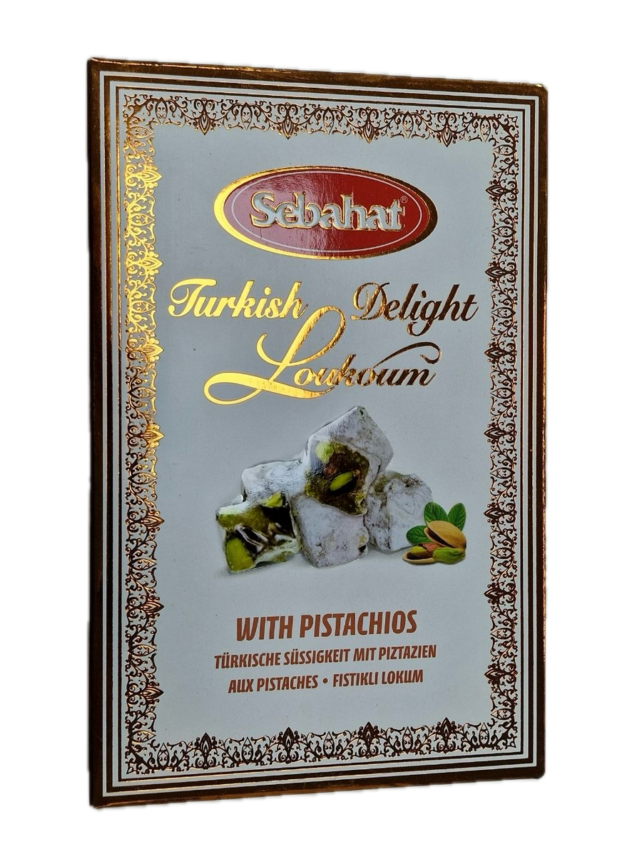 WITH PISTACHIOS
TÜRKISCHE SÜSSIGKEIT MIT PIZTAZIEN Sebahat 180g