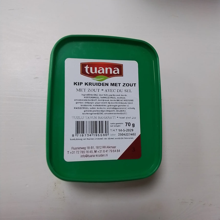 Kip kruiden met zout Tuana