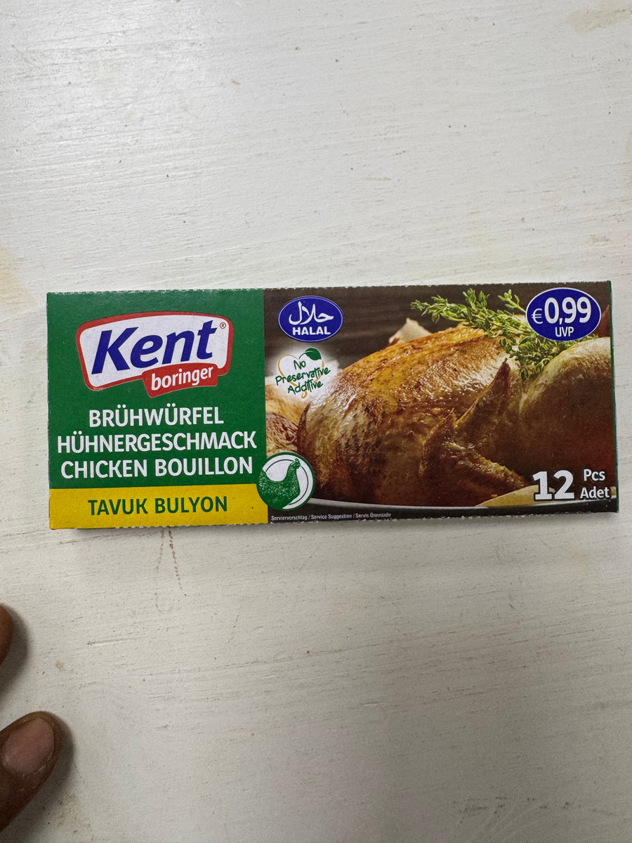 BRÜHWÜRFEL
HÜHNERGESCHMACK CHICKEN BOUILLON Kent 60g