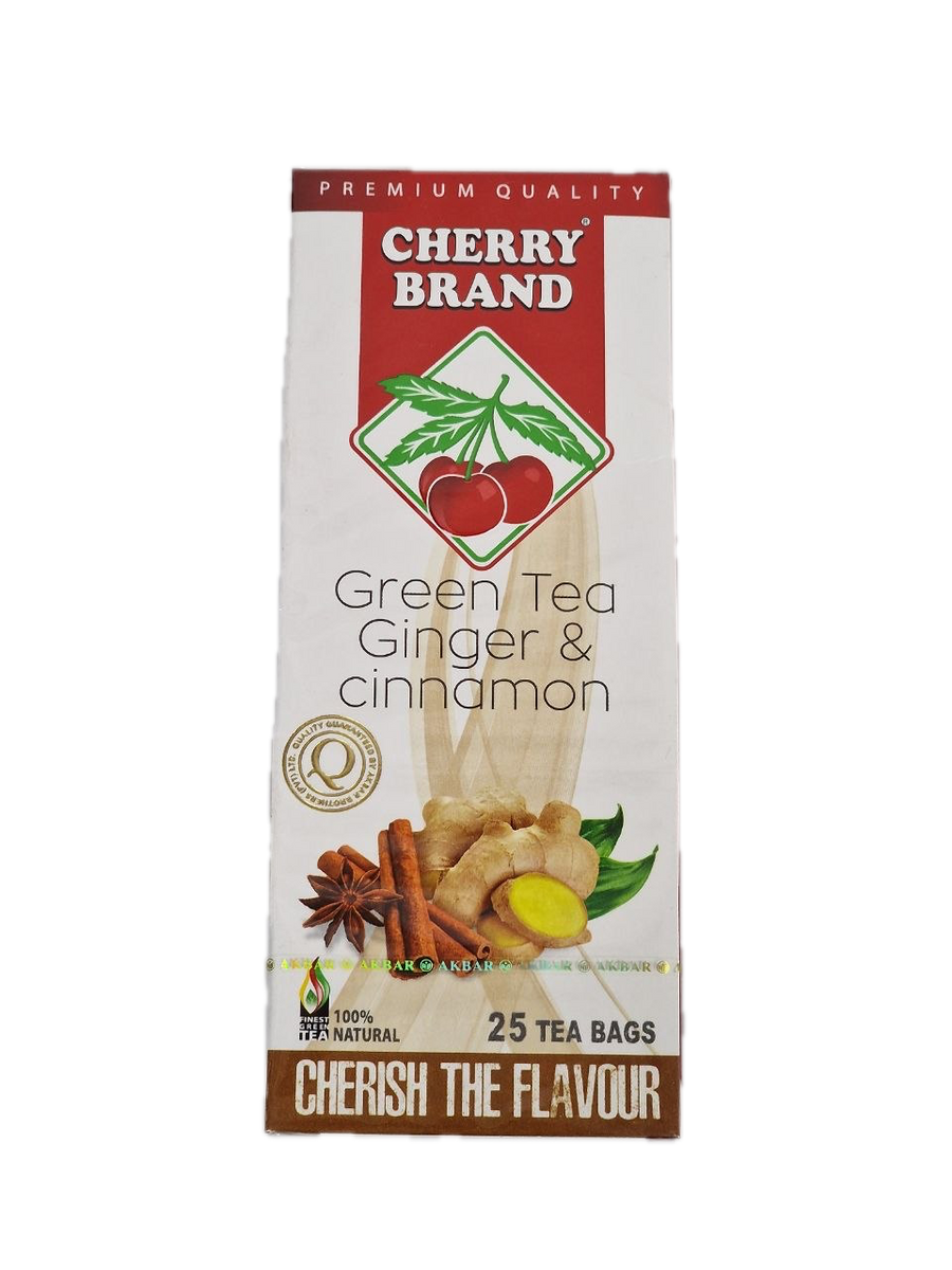 Green Tea
Ginger &
cinnamon CHERRY
BRAND 50g