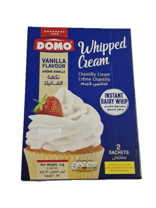 VANILLA
FLAVOUR DOMO 72g