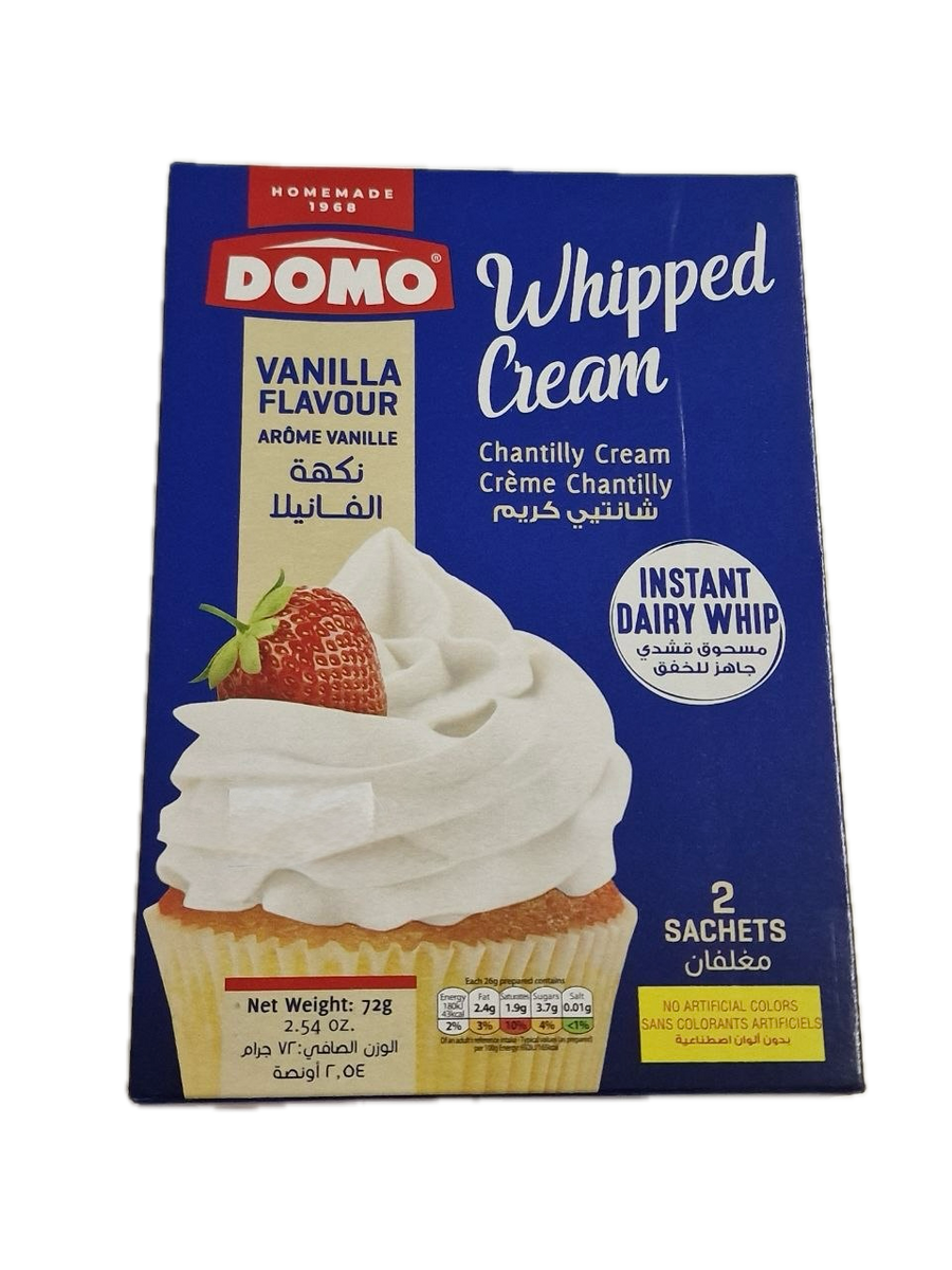 VANILLA
FLAVOUR DOMO 72g