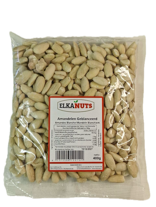 Amandelen Geblanceerd ELKANUTS 400g