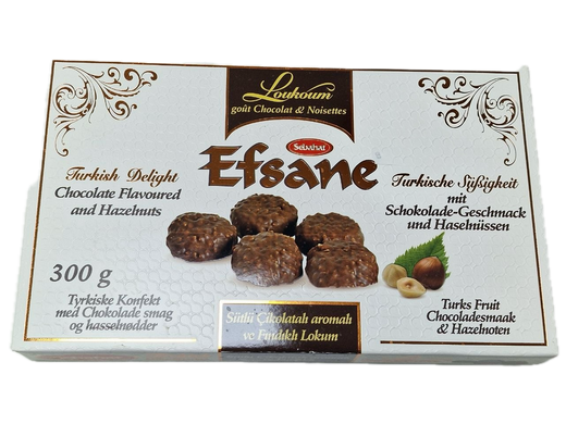 Efsane Turks Fruit
Chocoladesmaak 300g