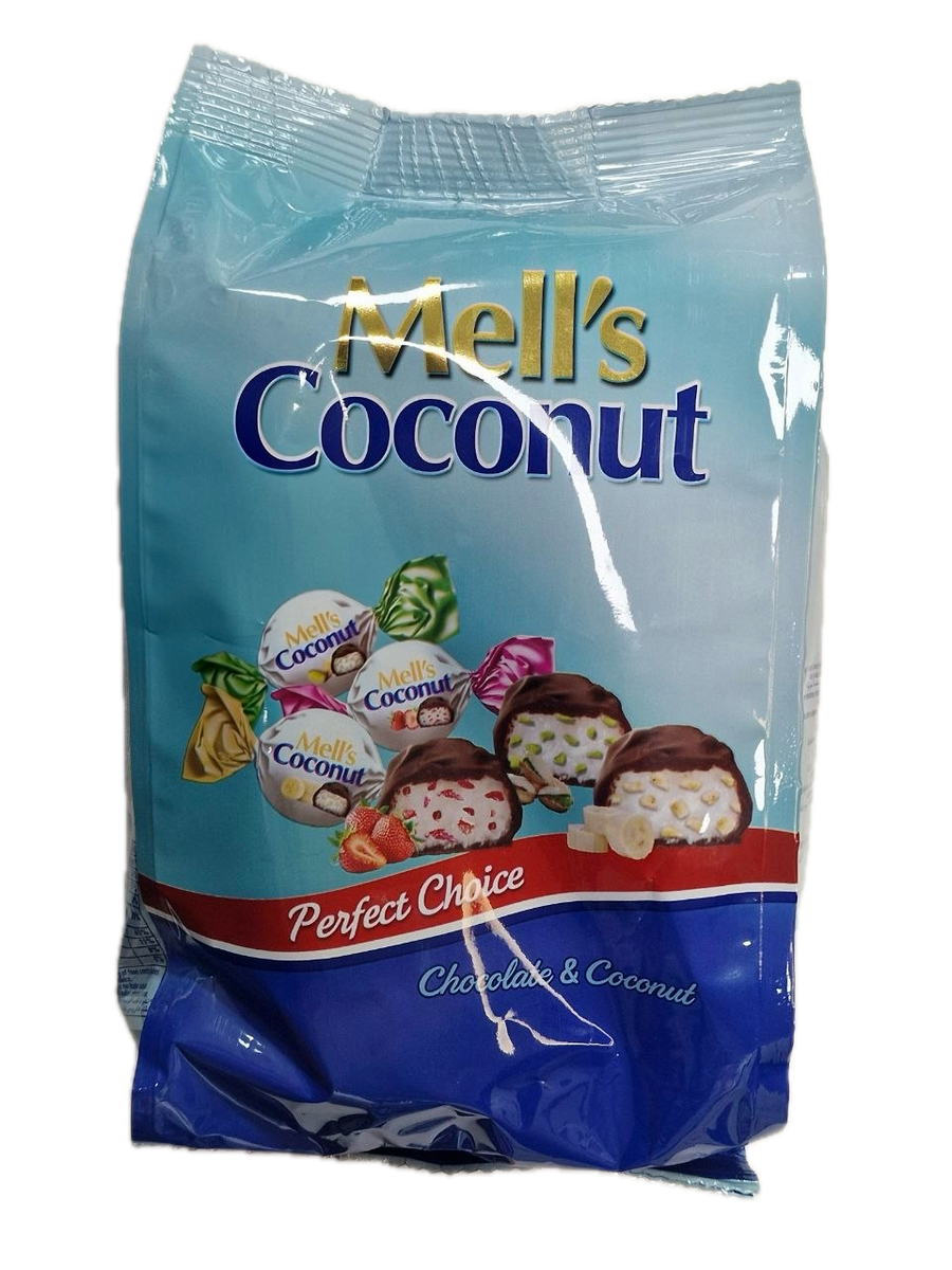 Mell's
Coconut Chocolate & Coconut 250g