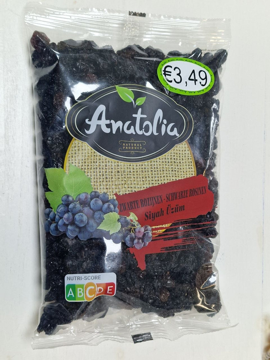 SVARTE ROZIJNEN - SCHWARZE ROSINEN Anatolia 500g