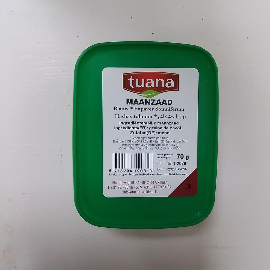 Maanzaad blauw Tuana