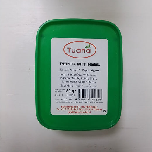 Peper wit heel Tuana