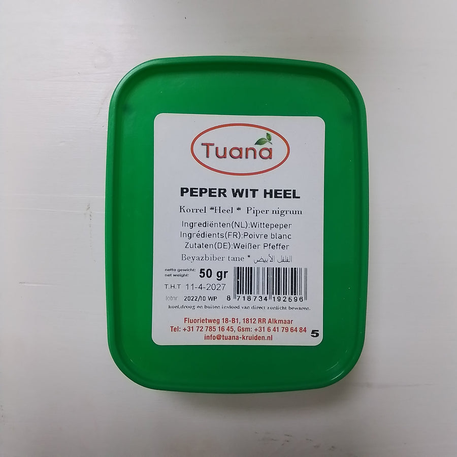 Peper wit heel Tuana