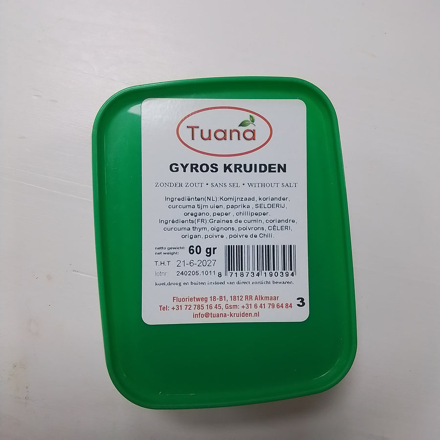 Gyros kruiden Tuana