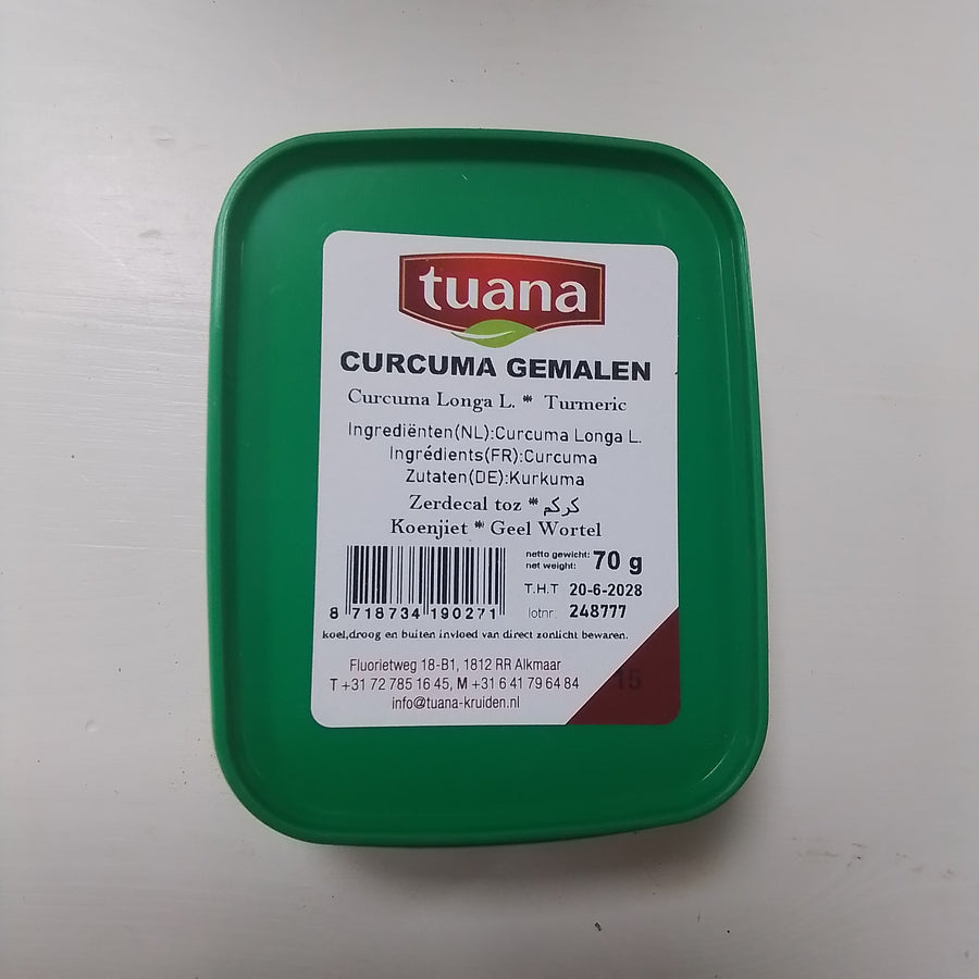 Curcuma gemalen Tuana