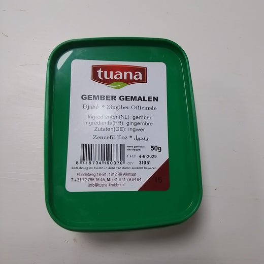 Gember gemalen  Tuana